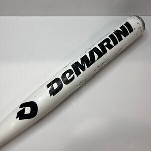 DeMARINI BRUISER SINGLE WALL Softball Bat 34” 28 Oz Single wall White Bat